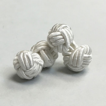 CK-04-Hand-Braided Chinese-Knot Cufflinks, Sold per Pair